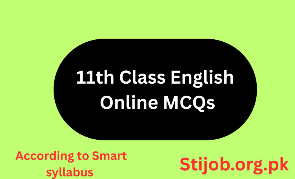 11th Class English Online MCQs