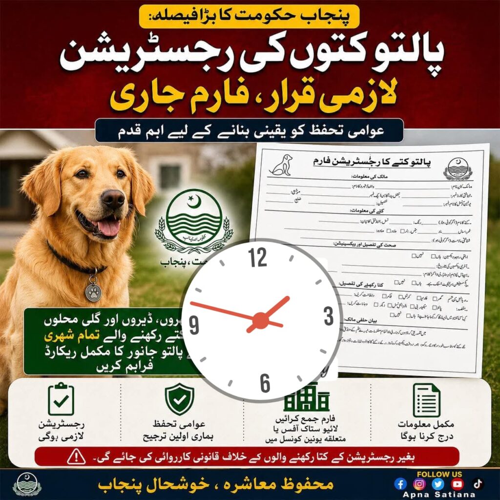 New policy for pet dogs in Punjab 